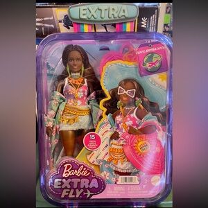 Travel Barbie Doll With Beach Fashion, Barbie Extra Fly Tropical Vacation